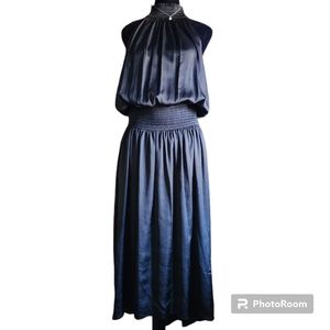 Ramy Brook Belle Halter Sleeveless Large Maxi Dress